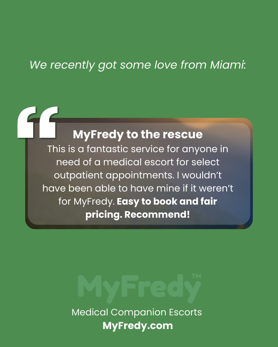 Miami Medical Companion (Palm Beach, Broward, Dade) - MyFredy